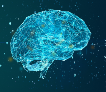 Изображение нейросети в виде цифрового мозга